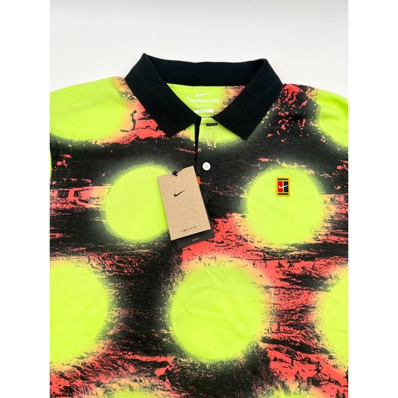 The Nike Polo Printed Slim-Fit Polo Tennis Men's XL NWT $85 - Picture 2 of 9